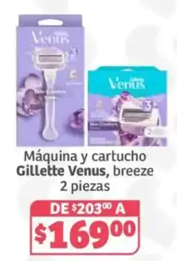 Soriana Híper Gillette Venus breeze oferta