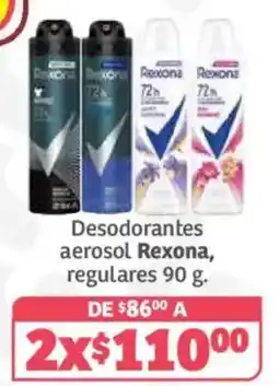 Soriana Híper Rexona Desodorantes aerosol regulares oferta