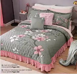 Colchas Concord Cojín Gris oferta