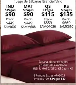 Colchas Concord Esencial Vino oferta