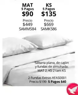 Colchas Concord Sábana plana, de cajón y fundas de almohada oferta