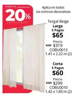 Colchas Concord Tergal Beige oferta