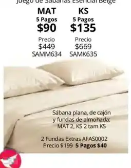 Colchas Concord Juego de Sabanas Esercial Beige oferta