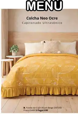 Colchas Concord Colcha Neo Ocre oferta