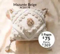 Colchas Concord Mazunte Beige oferta