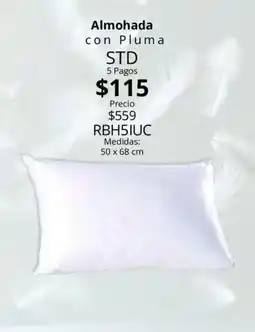 Colchas Concord Almohada con pluma std oferta
