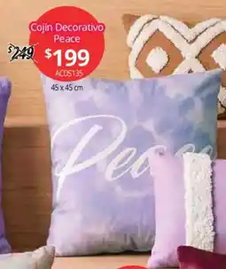 Colchas Concord Cojín decorativo peace oferta