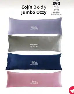 Colchas Concord Cojín Body Jumbo Ozzy oferta