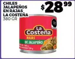 Merco La costeña - chiles jalapenos en rajas oferta