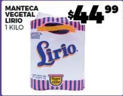 Merco Lirio - manteca vegetal oferta