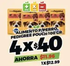 Merco Pedigree - alimento p/perro pouch oferta