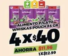 Merco Whiskas - alimento p / gato pouch oferta