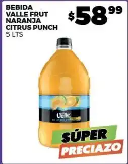 Merco Valle frut - bebida naranja citrus punch oferta