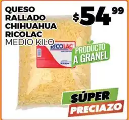 Merco Ricolac - queso rallado chihuahua oferta