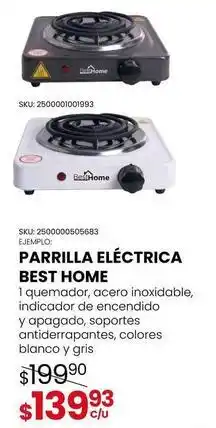 Woolworth Best home - parrilla electrica oferta