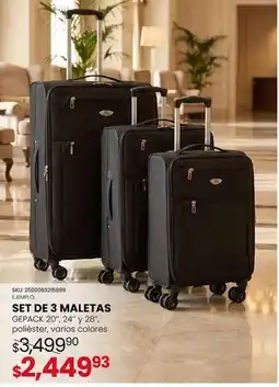 Woolworth Gepack - set de 3 maletas oferta