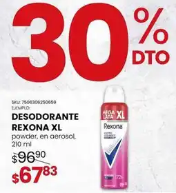 Woolworth Rexona - desodorante xl oferta