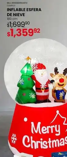 Woolworth Inflable esfera de nieve oferta