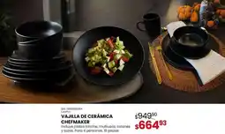Woolworth Vajilla de ceramica chefmaker oferta