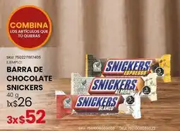 Woolworth Snickers - barra de chocolate oferta