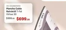 DelSol T-fal - plancha cable retractil oferta