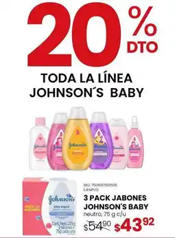 Woolworth Johnson's baby - 3 pack jabones oferta