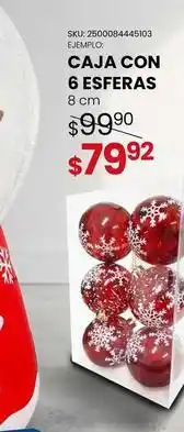 Woolworth Caja con 6 esferas oferta