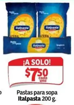 Soriana Mercado Italpasta Pastas para sopa oferta