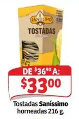 Soriana Mercado Tostadas Saníssimo oferta