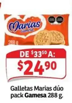 Soriana Mercado Galletas Marias dúo pack Gamesa oferta