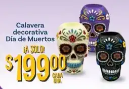 Soriana Mercado Calavera decorativa Día de Muertos oferta