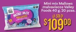 Soriana Mercado Valley Foods Mini mix Mallows oferta