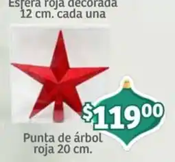 Soriana Mercado Esfera roja decorada oferta