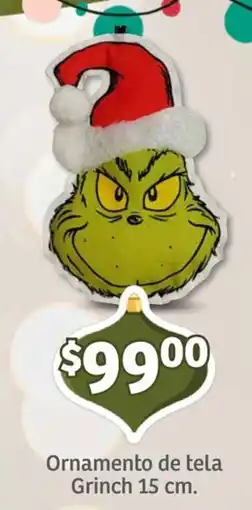 Soriana Mercado Ornamento de tela Grinch oferta