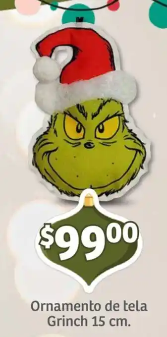 Ornamento de tela Grinch