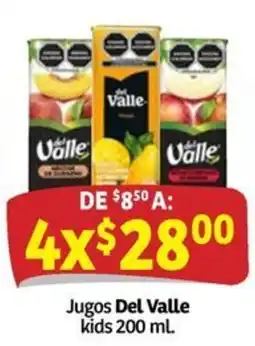 Soriana Mercado Jugos Del Valle kids oferta