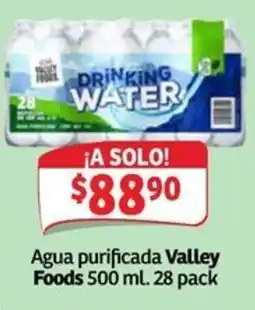 Soriana Mercado Valley Foods Agua purificada oferta