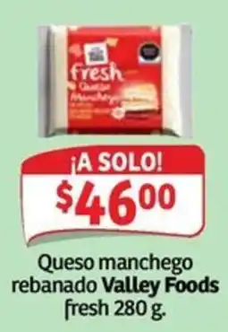 Soriana Mercado Valley Foods Queso manchego rebanado oferta