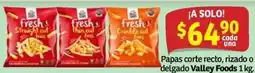 Soriana Mercado Valley Foods Papas corte recto, rizado o delgado oferta