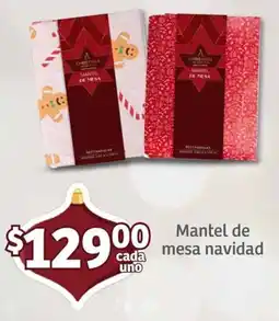 Soriana Mercado Mantel de mesa navidad oferta