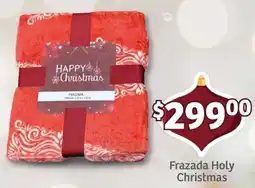 Soriana Mercado Frazada Holy Christmas oferta