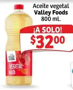 Soriana Mercado Valley Foods aceite vegetal oferta