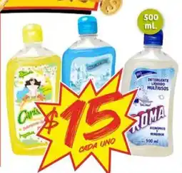 Soriana Mercado Caris Roma Detergente Líquido Multitúos oferta