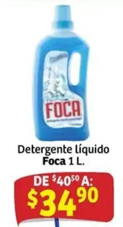 Soriana Mercado Foca Detergente líquido oferta