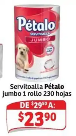 Soriana Mercado Pétalo servitoalla jumbo oferta