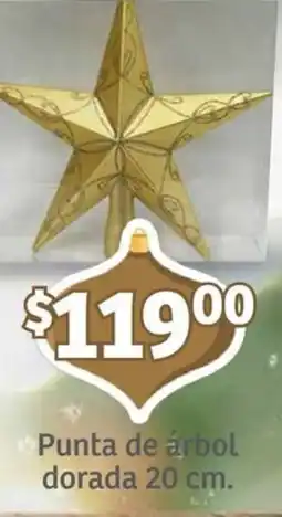 Soriana Mercado Punta de árbol dorada oferta