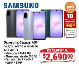 Soriana Mercado Samsung Galaxy A07 oferta