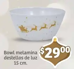 Soriana Mercado Bowl melamina destellos de luz oferta