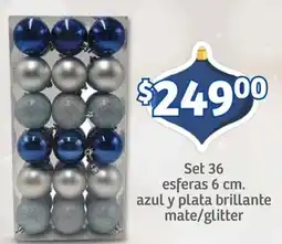 Soriana Mercado Set 36 esferas oferta