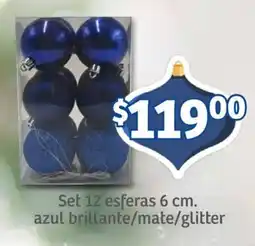 Soriana Mercado Set 12 esferas oferta